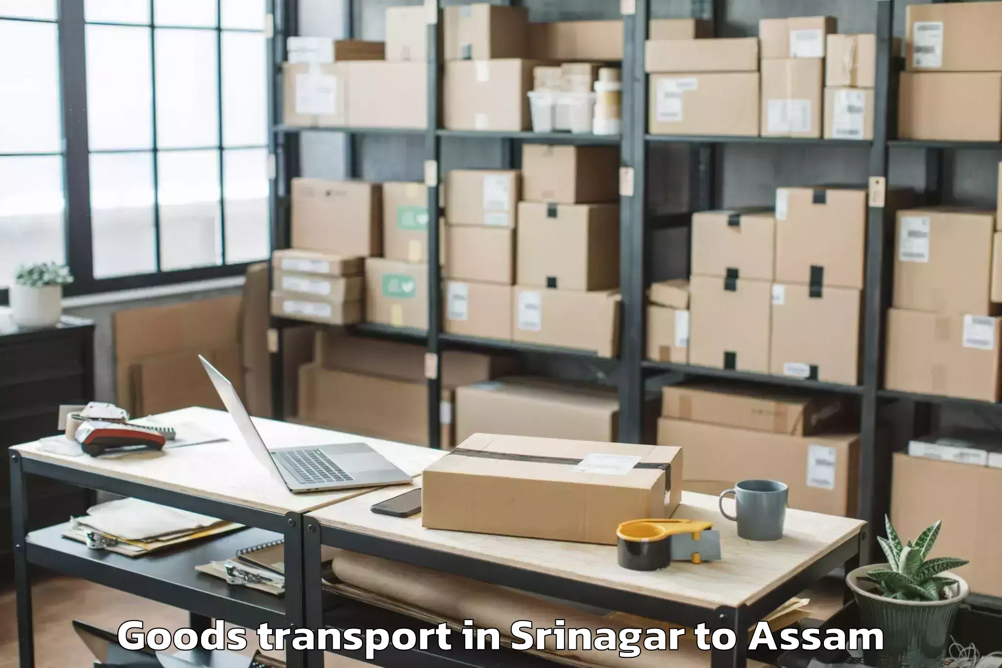 Book Srinagar to Behali Goods Transport Online